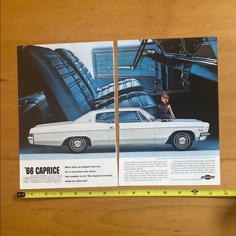 Vintage '66 Caprice by Chevrolet Advertisement